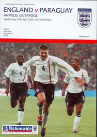 England v Paraquay